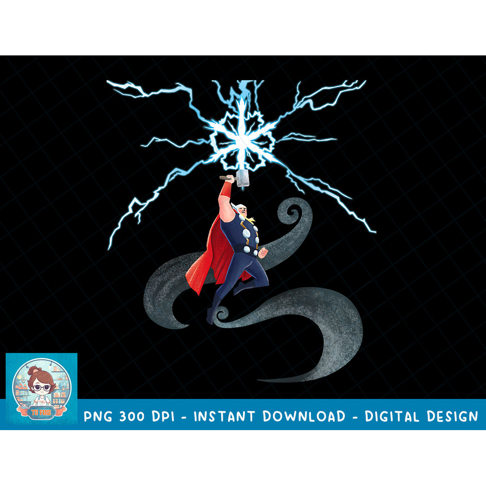 Marvel Thor Winter Snowflake Holiday T-Shirt copy.jpg