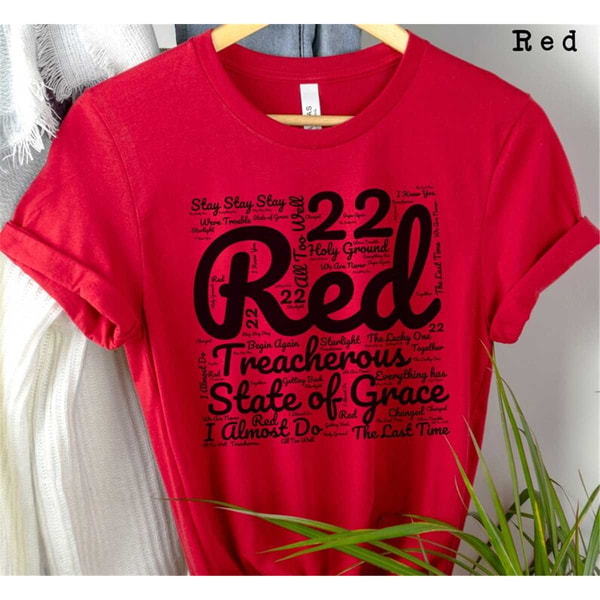 Red Merch Taylor Swift RED album t-shirt Taylor Swift Shirt Taylor Swi - Inspire ...