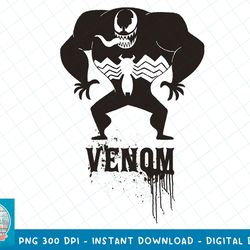 Marvel Venom Cartoon Comic Style Drip Logo Graphic T-Shirt T-Shirt copy