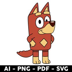 bluey rusty svg, rusty dog svg, rusty svg, bluey svg, bluey dog svg, cartoon svg - digital file
