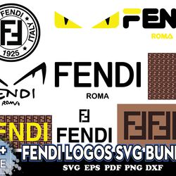 fendi logos svg bundle, trending svg, fendi svg, fendi roma svg