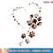 Dog Paw Love Heart Print Shirts For Women Dog Mom Graphic T-Shirt copy.jpg