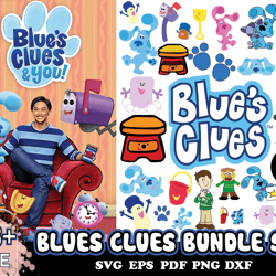 28 blues clues bundle svg, cartoon svg, cute dog svg