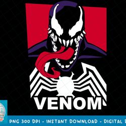 marvel venom tongue out comic logo graphic t-shirt t-shirt copy