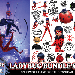 40 ladybug bundle svg, ladybug svg, cartoon svg