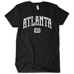 women's atlanta 404 t-shirt - s m l xl 2x - ladies atlanta tee - atl - 4 colors
