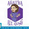 Marvel WandaVision Agatha All Along Purple Portrait T-Shirt copy.jpg