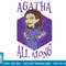 Marvel WandaVision Agatha All Along Purple Portrait T-Shirt copy.jpg