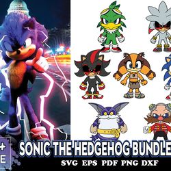sonic the hedgehog bundle svg, shadow exe svg