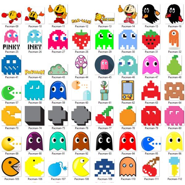160 Files Pacman Svg Bundle, Game Over Svg | Inspire Uplift