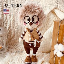 hedgehog toys amigurumi pattern . hedgehog stuffed animal plushie pdf pattern . crochet hedgehog gifts pattern