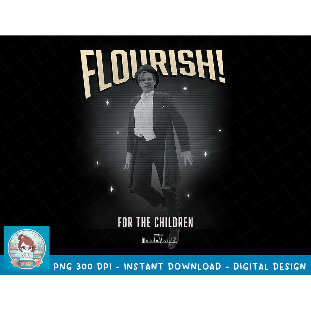 Marvel WandaVision Flourish For The Children Portrait T-Shirt copy.jpg