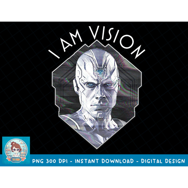 Marvel WandaVision I Am Vision White Appearance T-Shirt copy.jpg