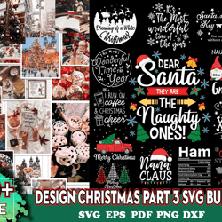 40 christmas part 3 svg bundle, christmas svg, christmas tree svg, xmas svg, merry christmas svg, santa svg, digital dow