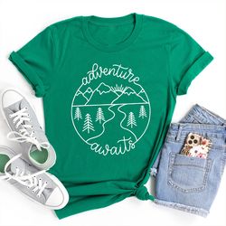 adventure t-shirt, adventure shirt, camping shirts, mountain t-shirt, hiker t-shirts, nature lover shirt, camping gift,