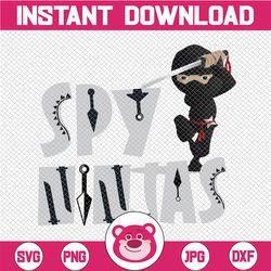 funny spy gaming ninjas png, game wild with clay png, spy ninjas png sublimation