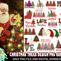 20 files christmas trees png bundle, christmas png, xmas png, santa png, merry christmas clipart, buffalo plaid png, leo