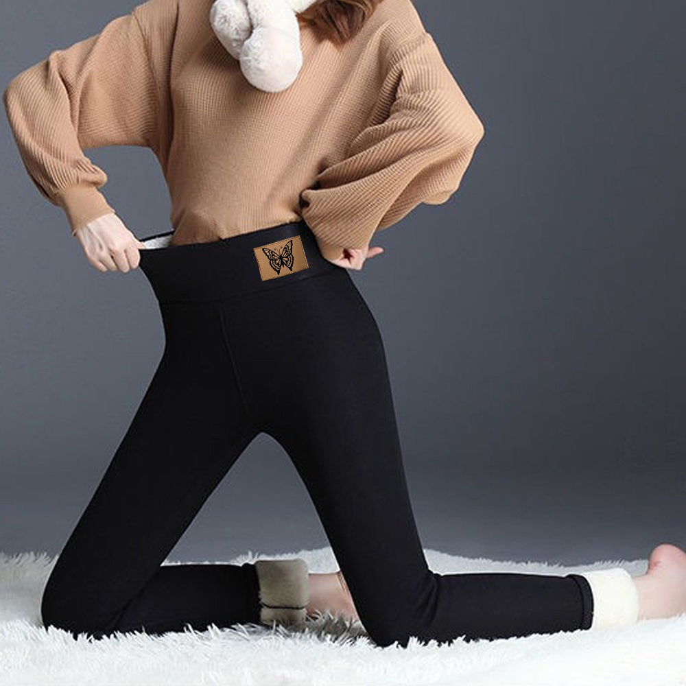 Super Thick Cashmere Wool Leggings Women 4