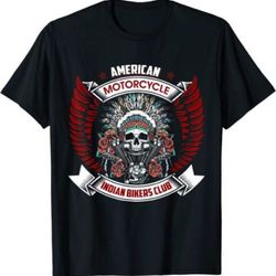 new limited vintage american motorcycle indian for old biker t-shirt