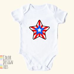 american star onesie , baby 4th of july outfit, baby usa romper, usa onesie, patriotic baby clothes, memorial day baby o