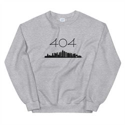 the 404 atlanta sweatshirt, atlanta georgia, georgia sweatshirt, atlanta shirt, crewneck, sweatshirt, atlanta falcons, g