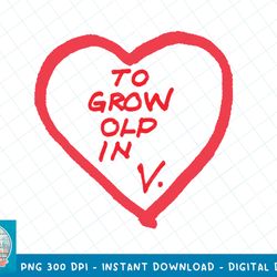 marvel wandavision to grow old in vision heart t-shirt copy png