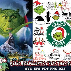grinch ornaments bundle svg, christmas svg, grinch svg, grinch christmas svg, merry christmas svg, xmas svg, christmas s