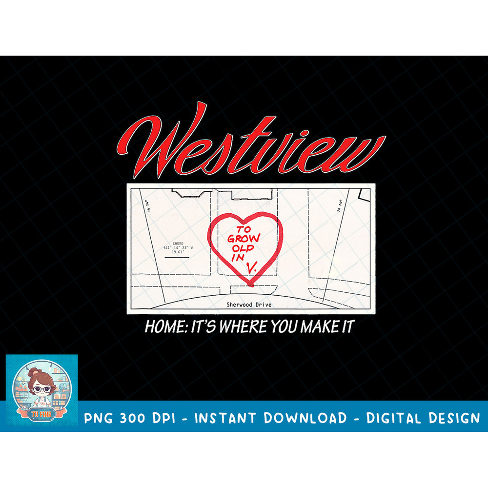 Marvel WandaVision Westview Heart Home is Where You Make It T-Shirt copy.jpg