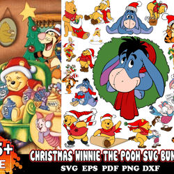 25 designs christmas winnie the pooh svg bundle, christmas svg, winnie the pooh svg, xmas svg, christmas sublimation