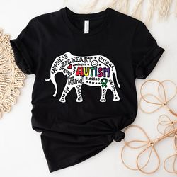 autism elephant shirt, autism awareness shirt, autism support t-shirt, gift for special education teacher,  special educ