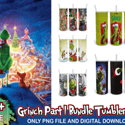 6 files grinch part1 bundle tumbler png, grinch tumber png, christmas png, grinch png, skinny tumbler 20oz, 20oz design,