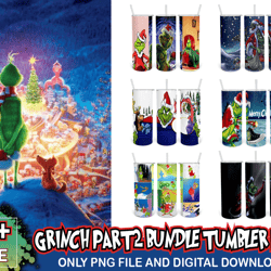 6 files grinch part2 bundle tumbler png, grinch tumber png, christmas png, grinch png, skinny tumbler 20oz, 20oz design,