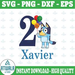 personalized named and age bluey svg, the heeler family bluey dad mom svg, doggy svg, funny bluey, blue heeler cartoon d