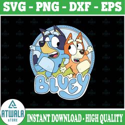 bluey svg, bluey party, bluey family, bluey dance mode, bluey birthday svg svg png dxf svg clipart download/digital pri