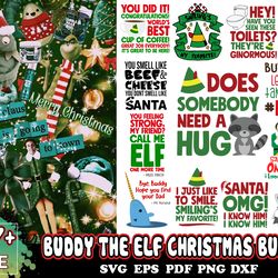 buddy the elf svg bundle, christmas svg, elf svg, merry christmas svg, xmas svg, christmas svg files for cricut