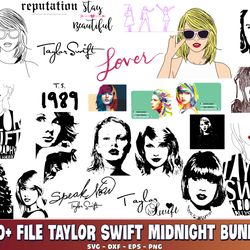 100 file taylor swift midnight bundle svg