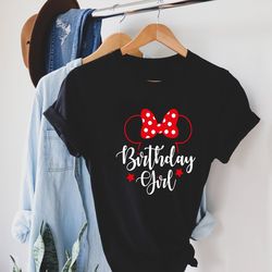 birthday girl, minnie eared birthday t-shirt, minnie disney shirt, birthday girl disney shirt, disney birthday, disney w
