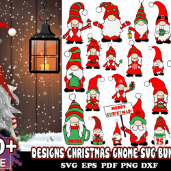 20 designs christmas gnome svg bundle, christmassvg, xmas svg, merry christmas svg, gnome svg, christmas svg files for c