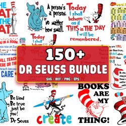 150 file dr seuss bundle svg eps dxf png