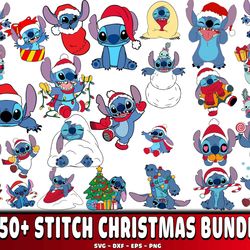 150 file stitch christmas bundle svg