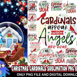 20 designs christmas cardinals sublimation png bundle, christmas png, cardinals png, xmas png, christmas cardinals bundl