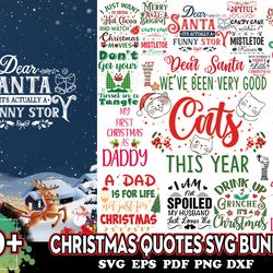 22 designs christmas quote svg bundle, christmas svg, xmas svg, merry christmas svg, christmas svg files for cricut