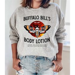 halloween sweatshirt, silence lambs sweatshirt, buffalo bill shirts, hannibal crewneck, horror scary movie sweater, hall