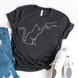 cat fist bump shirt, cat lovers gift, paw shirt, animal lover gifts, dog paw shirt, best friend t-shirt, pet fist bump s