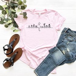 cat watering plants shirt, plant lady, succulent plants t, gardening shirt, gardener shirt, cats and plants, gift shirts