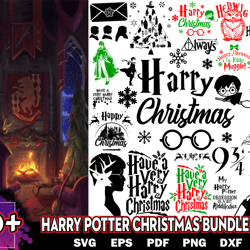 50 harry potter christmas svg, christmas svg, harry potter svg, hogwarts svg, hogwarts house svg, harry potter vector, h