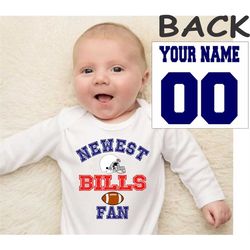 bills baby bodysuit shirt infant shower customized personalized name and number 100 cotton one piece shirt t-shirt tee