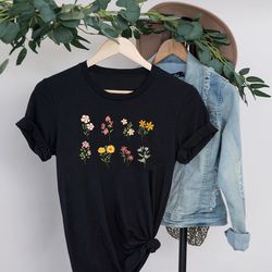 custom birth month birth flower shirt, cottagecore shirt, custom mothers day gift, custom mom tshirt, mothers day shirt,