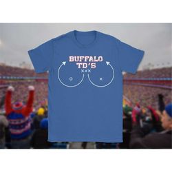 buffalo bills touchdown t-shirt (unisex) | distressed vintage-style bills shirt | bills mafia tailgating shirt