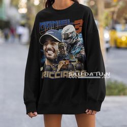 daniel ricciardo mclaren racing 90s vintage bootleg unisex sweatshirt grand prix f1 formula one, daniel ricciardo graphi